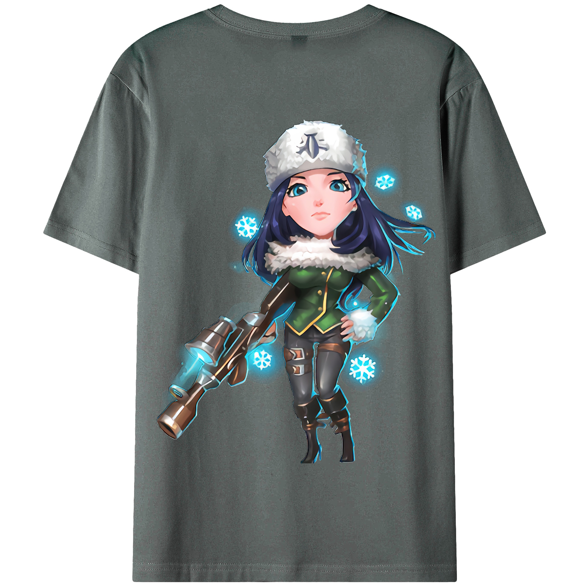 リーグ・オブ・レジェンド League of Legends LOL 綿100％半袖Tシャツ（背面プリント）